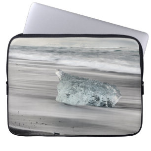 Svart vulkanstrand Vatnajökull nationalpark Laptop Fodral