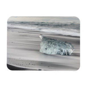 Svart vulkanstrand   Vatnajökulls nationalpark Magnet