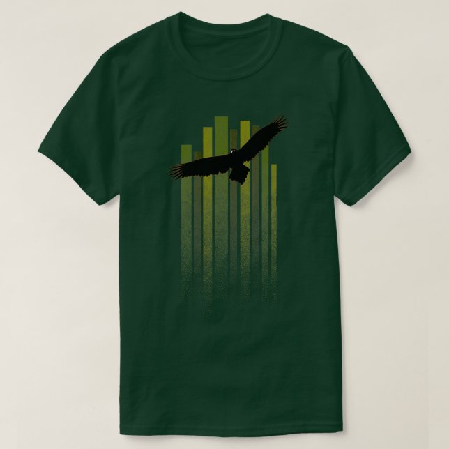 Svart Wedge Svan Eagle T Shirt (Design framsida)