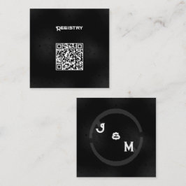 Svart Westernt Goth Bröllop Ste-hölje litet Tilläggskort