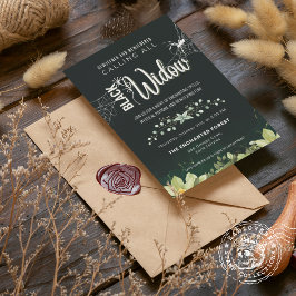 Svart Widow Bewitched och Bewilded bouquet Inbjudningar