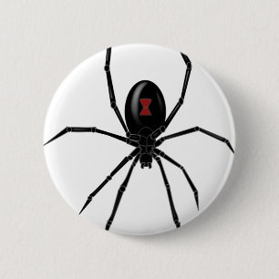 Svart WIdow Spider Knapp