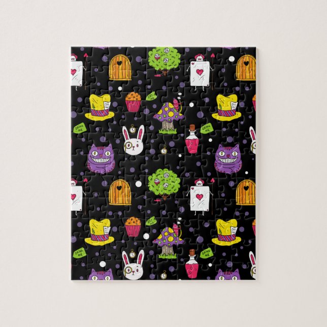 svart Wonderland Pussel (Vertikal)