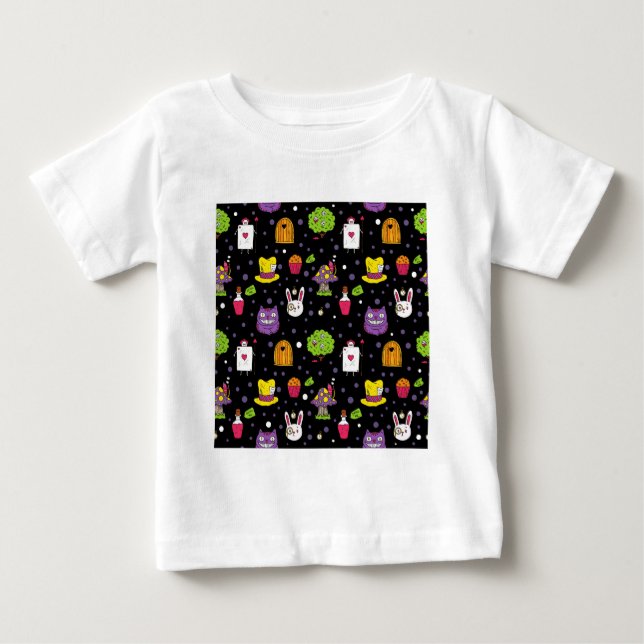 svart Wonderland T-shirt (Framsida)