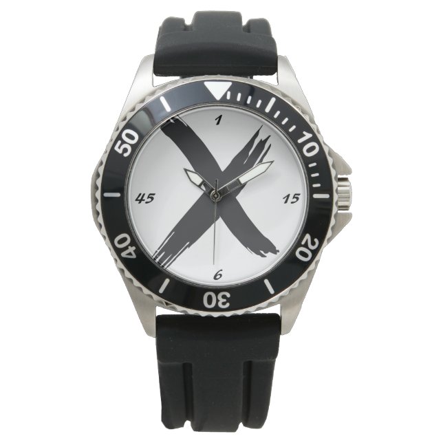 Svart Xwatch  Armbandsur (Framsida)