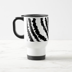 Svart zebra tryckmodell resemugg