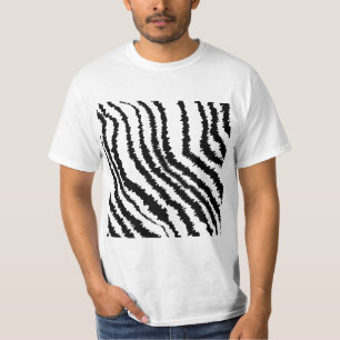Svart zebra tryckmodell tröja