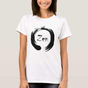 Svart Zen Ensō T-Shirt