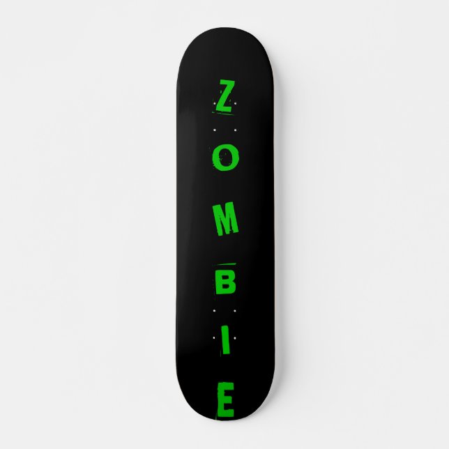 svart ZOMBIE Skateboard Bräda 19,5 Cm (Framsida)