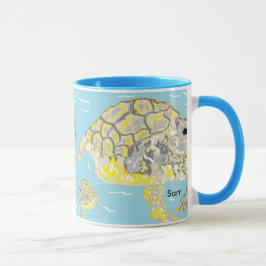Svarta 11 oz Combo Mugg Sea Turtles