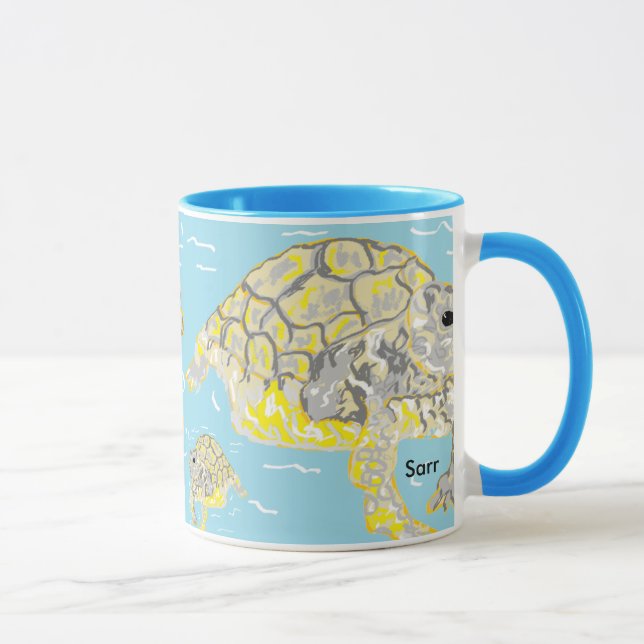 Svarta 11 oz Combo Mugg Sea Turtles (Höger)
