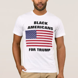 SVARTA AMERIKANER FÖR TRUMP T SHIRT