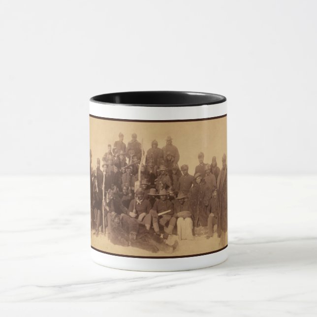 Svarta amerikanska stridande kavalleriet: Buffelkr Mugg (Center)