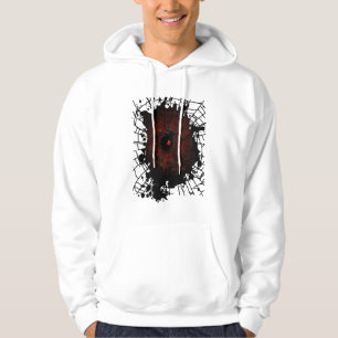 Svarta Änkan Spindelväv Gotisk Mörk Kantig Mysig Hoodie
