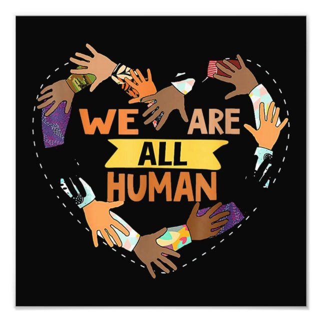 Svarta är en vacker svart historiemånad fototryck (Framsidan)