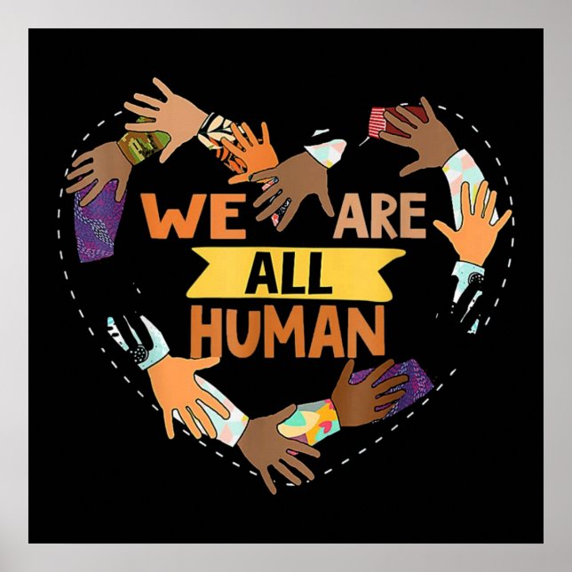 Svarta är en vacker svart historiemånad poster (Framsidan)