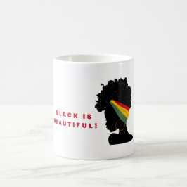Svarta är vackert kaffemugg