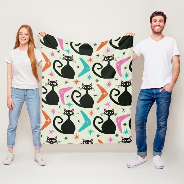 Svarta atomkatter och bommarisanger i mitten av år fleecefilt (På plats)