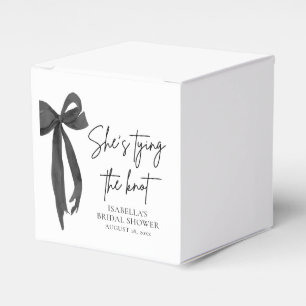 Svarta bågen Hon knyter knuten Bridal Shower Presentaskar