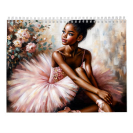 Svarta ballerinor balettkonstkalender kalender
