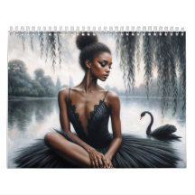 Svarta ballerinor balettkonstkalender