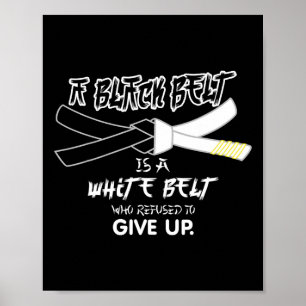 Svarta Bälte är en martialkonst i Bälte Poster
