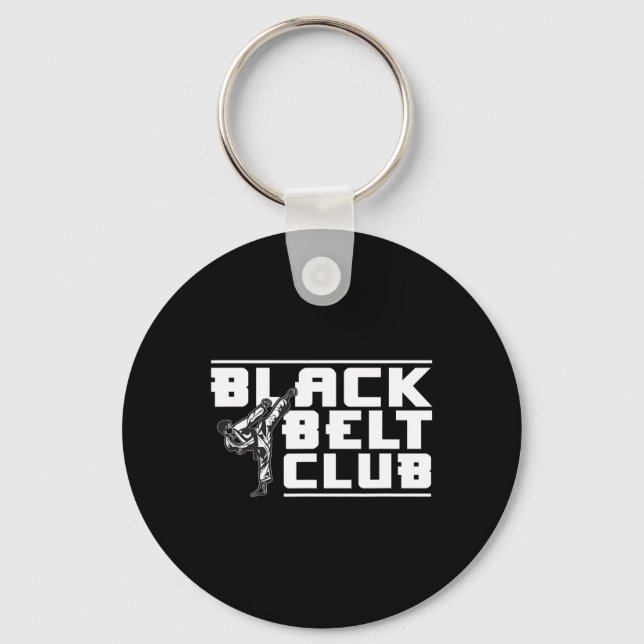 Svarta Bälte-Klubben - Karate Black Bälte Nyckelring (Framsida)