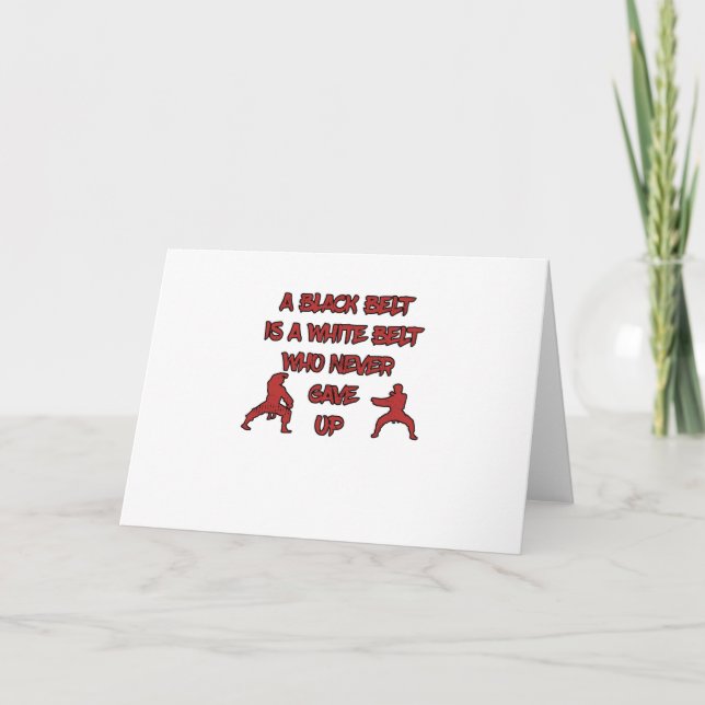 Svarta Bältet Bälte Kort (Framsida)