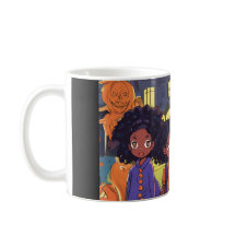 Svarta barn stumpar på en hemsökt stadsHalloween