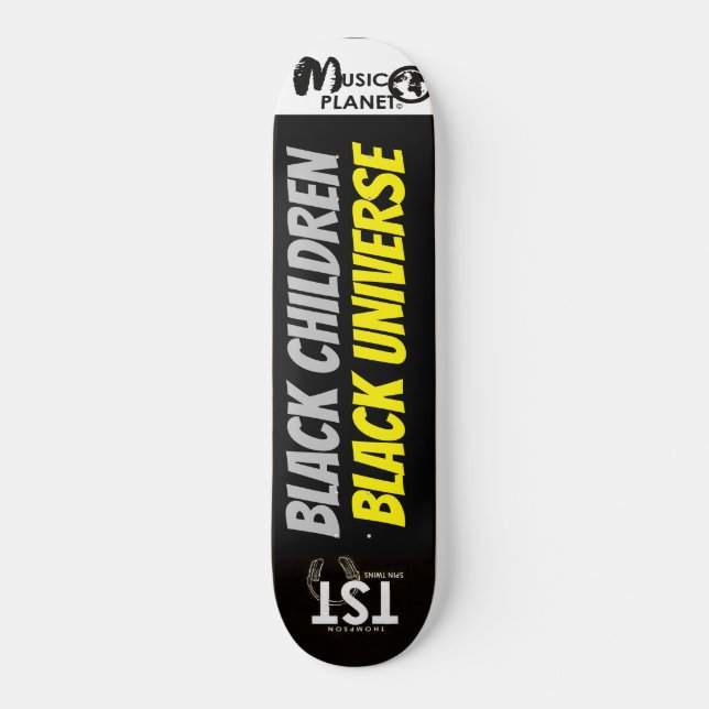 SVARTA BARN SVART UNIVERSUM Skateboard (Framsida)