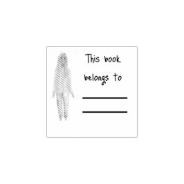 Svarta Bok Älskare, Bibliotek Bok Frimärke Stämpel