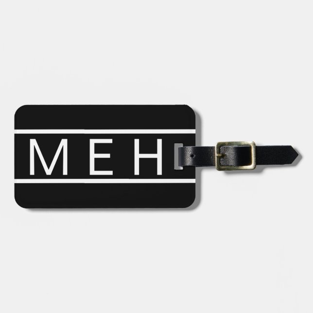 Svarta Bok-Märkre med monogrammad resebag Bagagebricka (Horisontell Framsida)