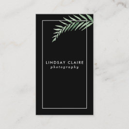 Svarta botaniska Affärskort Visitkort