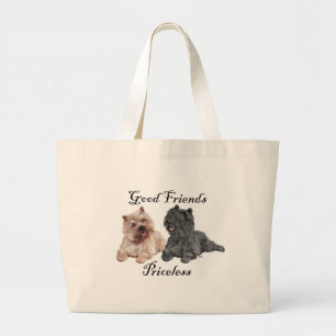 Svarta & Bruna Cairn Terriers Jumbo Tygkasse