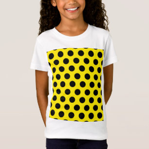 Svarta cirklar i Gultens bakgrund T Shirt