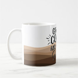 svarta citattecken för roligt Ge me-kaffetypografi Kaffemugg
