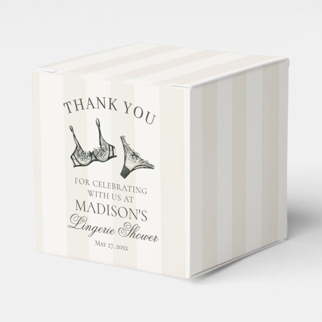 Svarta Damunderkläder Syster Bachelorette Bröllops Presentaskar (Framsidan Sidan)