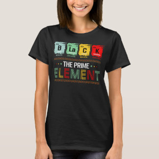 Svarta Det Primära Elementets Historiemånad T Shirt