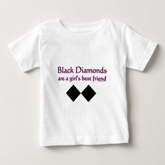 Svarta diamanter är en flickvän. t-shirt (Framsida)