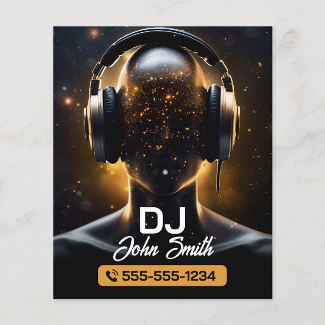 Svarta DJs Karaoke DJs Signer Vocal Musikproducent Flygblad (Framsidan)