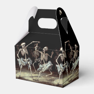 Svarta Döden Dansande Skelett Halloween Presentaskar