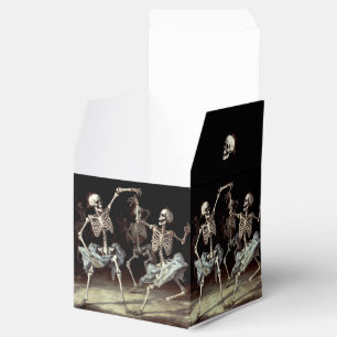 Svarta Döden Dansande Skelett Halloween Presentaskar