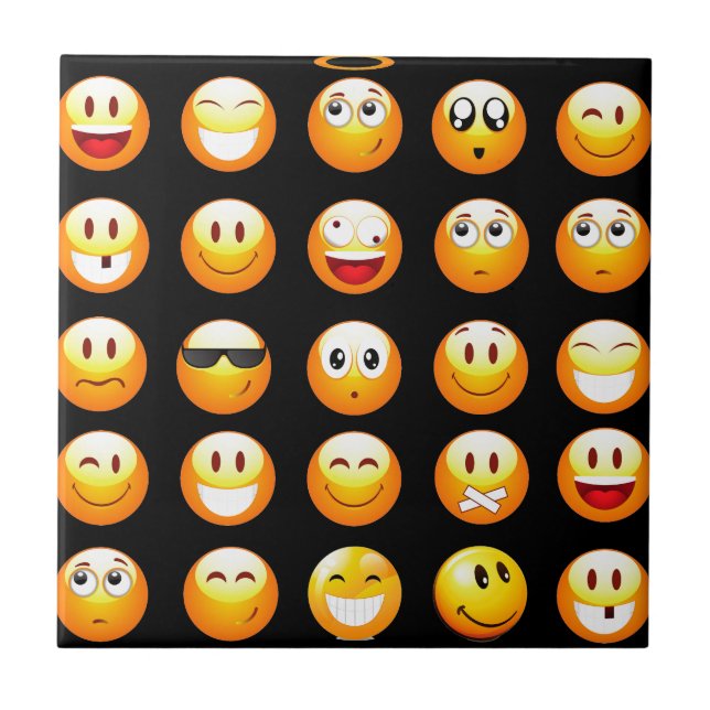 svarta emojis kakelplatta (Framsidan)