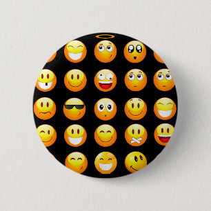 svarta emojis knapp