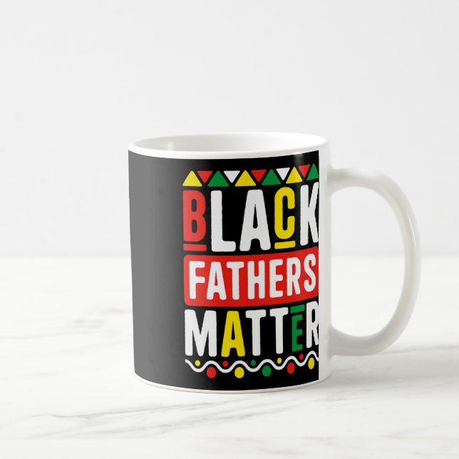 Svarta faders problem för män pappa historiemånad  kaffemugg (Höger)