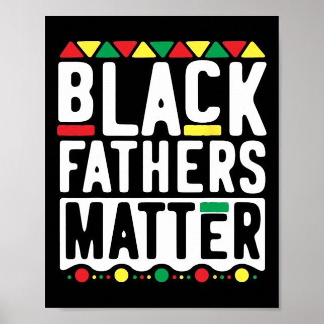 Svarta fäders problem för män Pappa historiemånad  Poster (Framsidan)