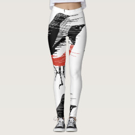 Svarta fåglar - Breezy Fåglar Leggings