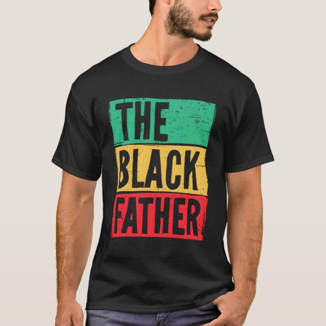 Svarta Far-Fars dag-junde T Shirt (Framsida)