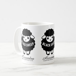 Svarta Får Följer Aldrig Flocken Kaffemugg