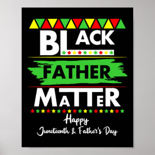 Svarta Far-problemet Fars dag Junetonde Afrika Poster